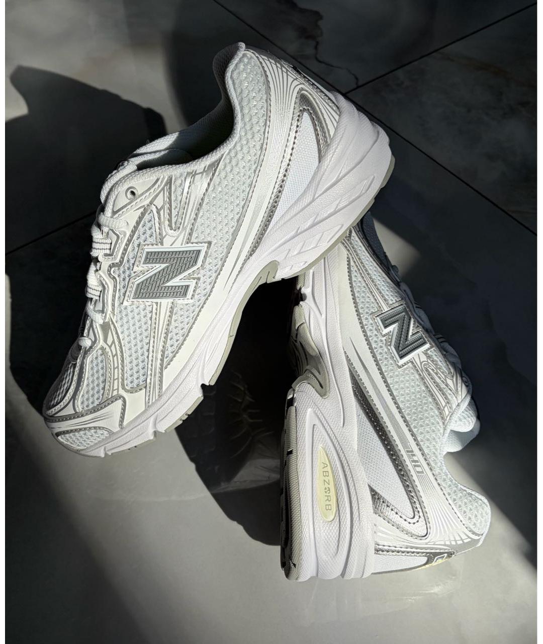 NEW BALANCE Белые текстильные кроссовки, фото 8