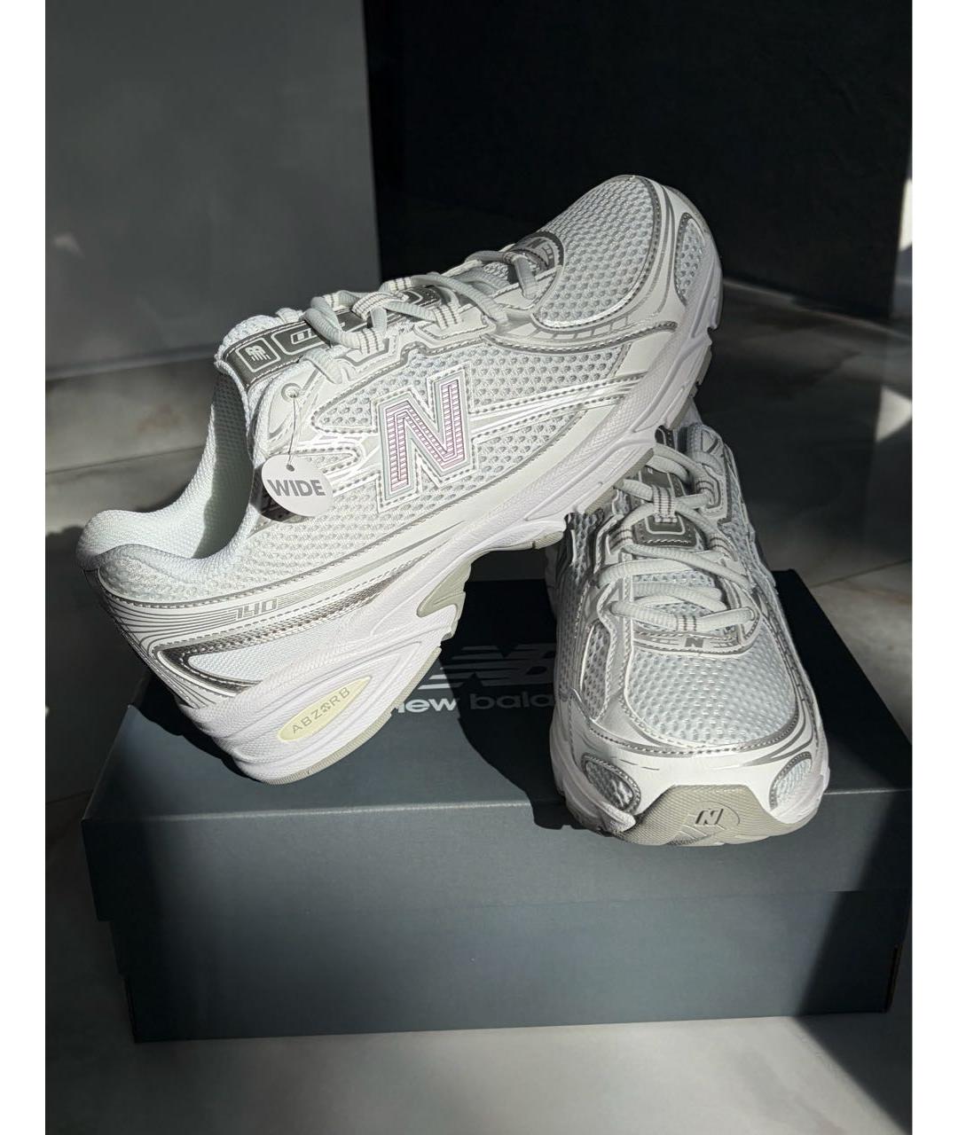 NEW BALANCE Белые текстильные кроссовки, фото 2