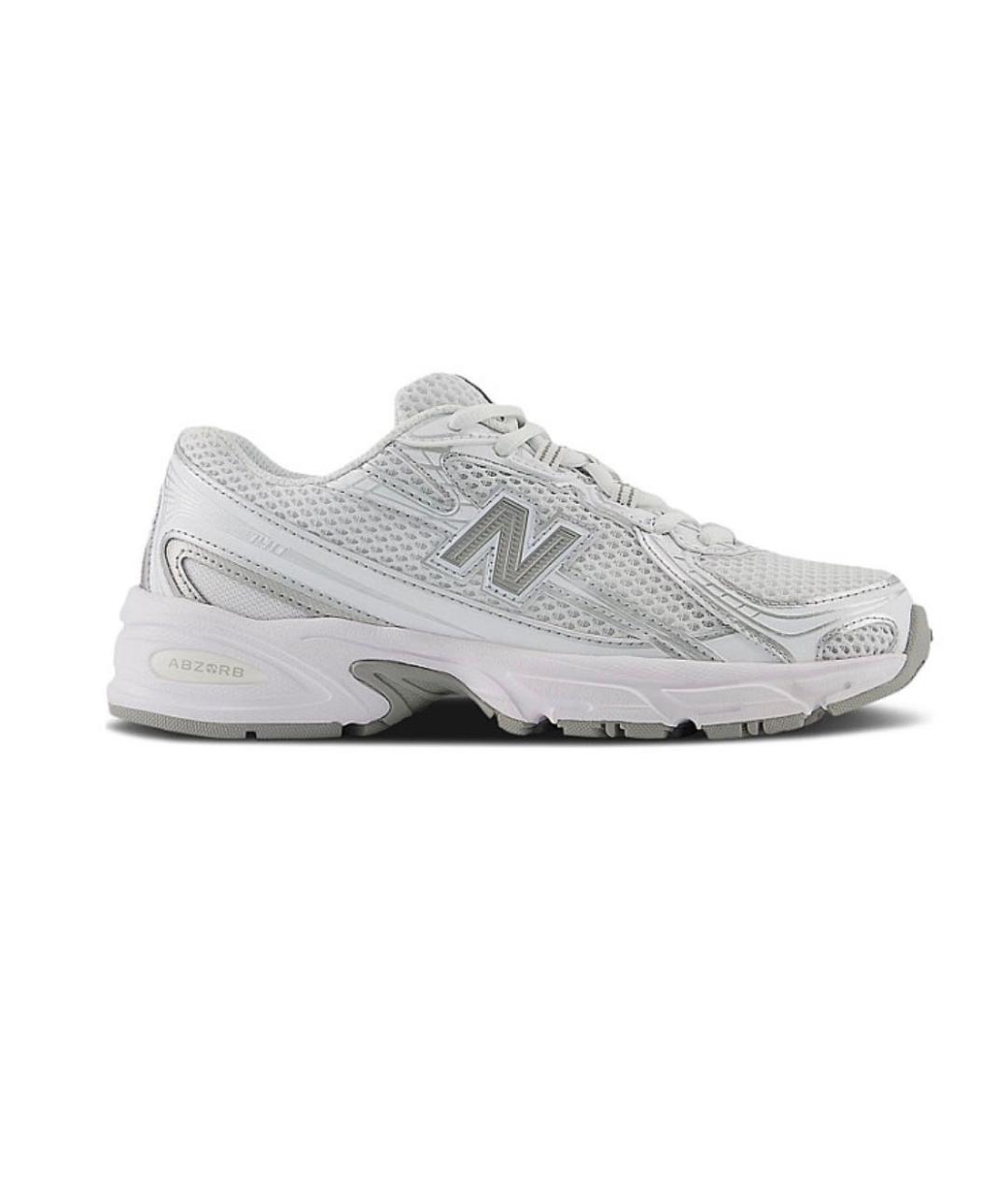 NEW BALANCE Белые текстильные кроссовки, фото 1