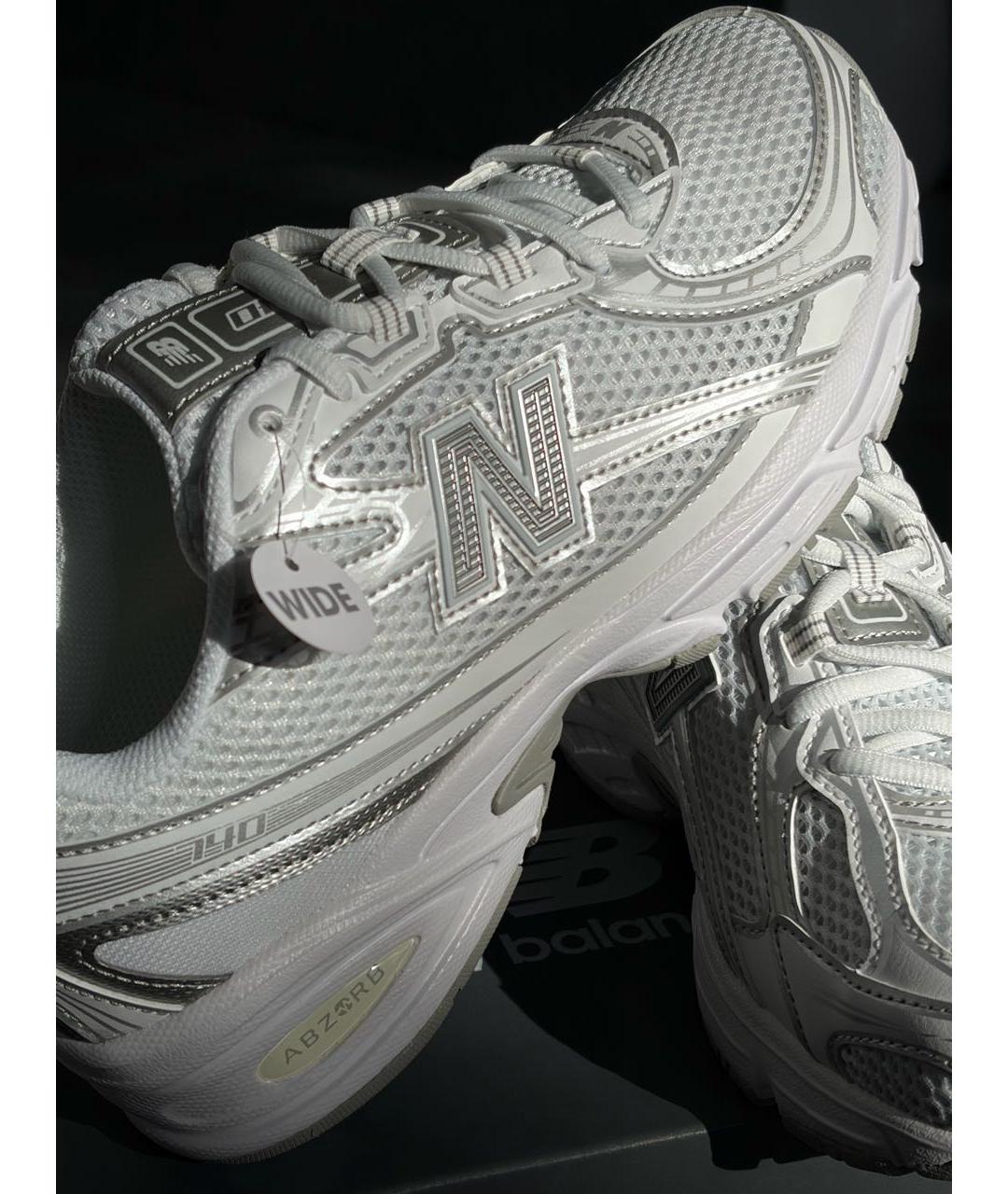 NEW BALANCE Белые текстильные кроссовки, фото 5
