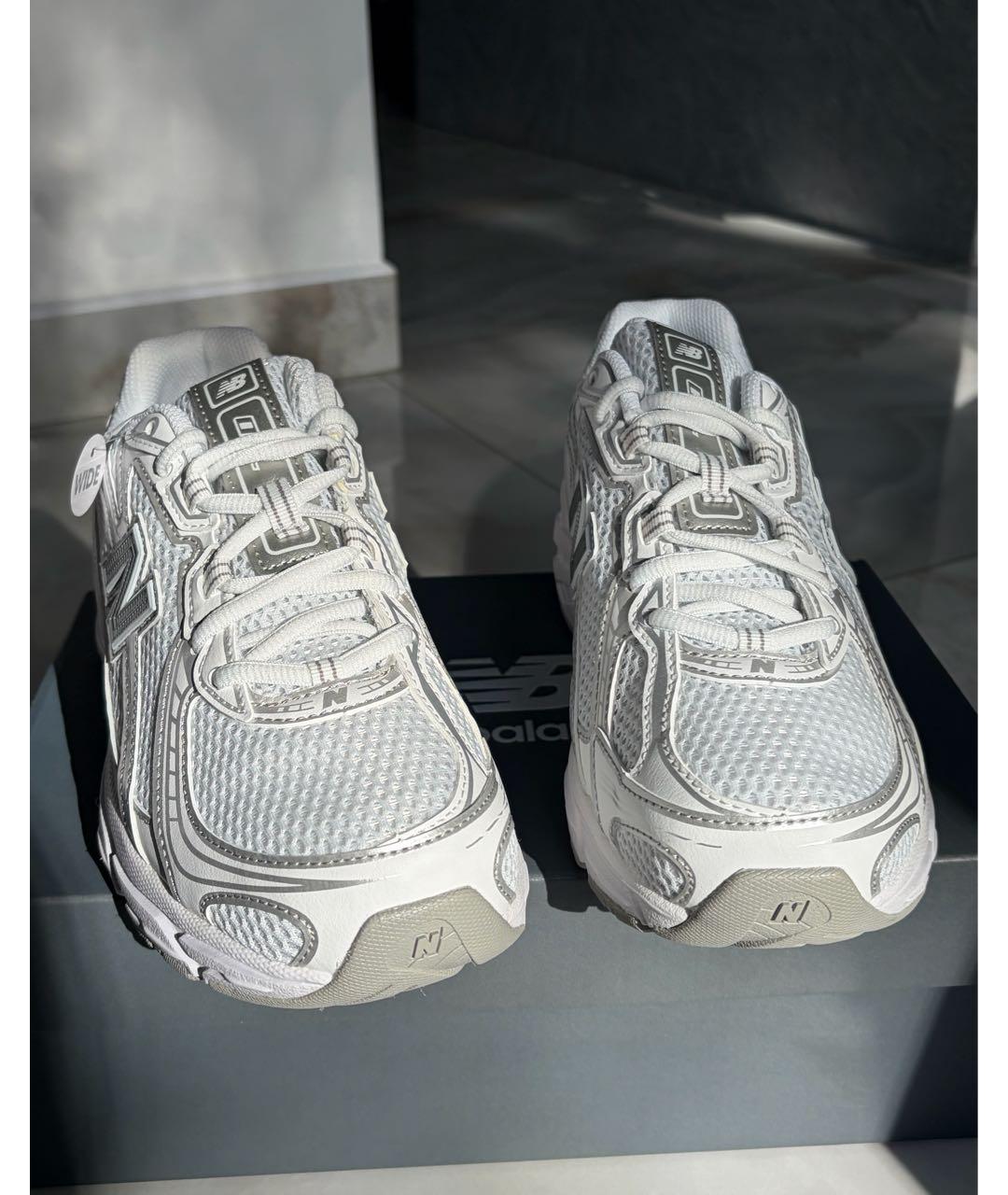 NEW BALANCE Белые текстильные кроссовки, фото 4