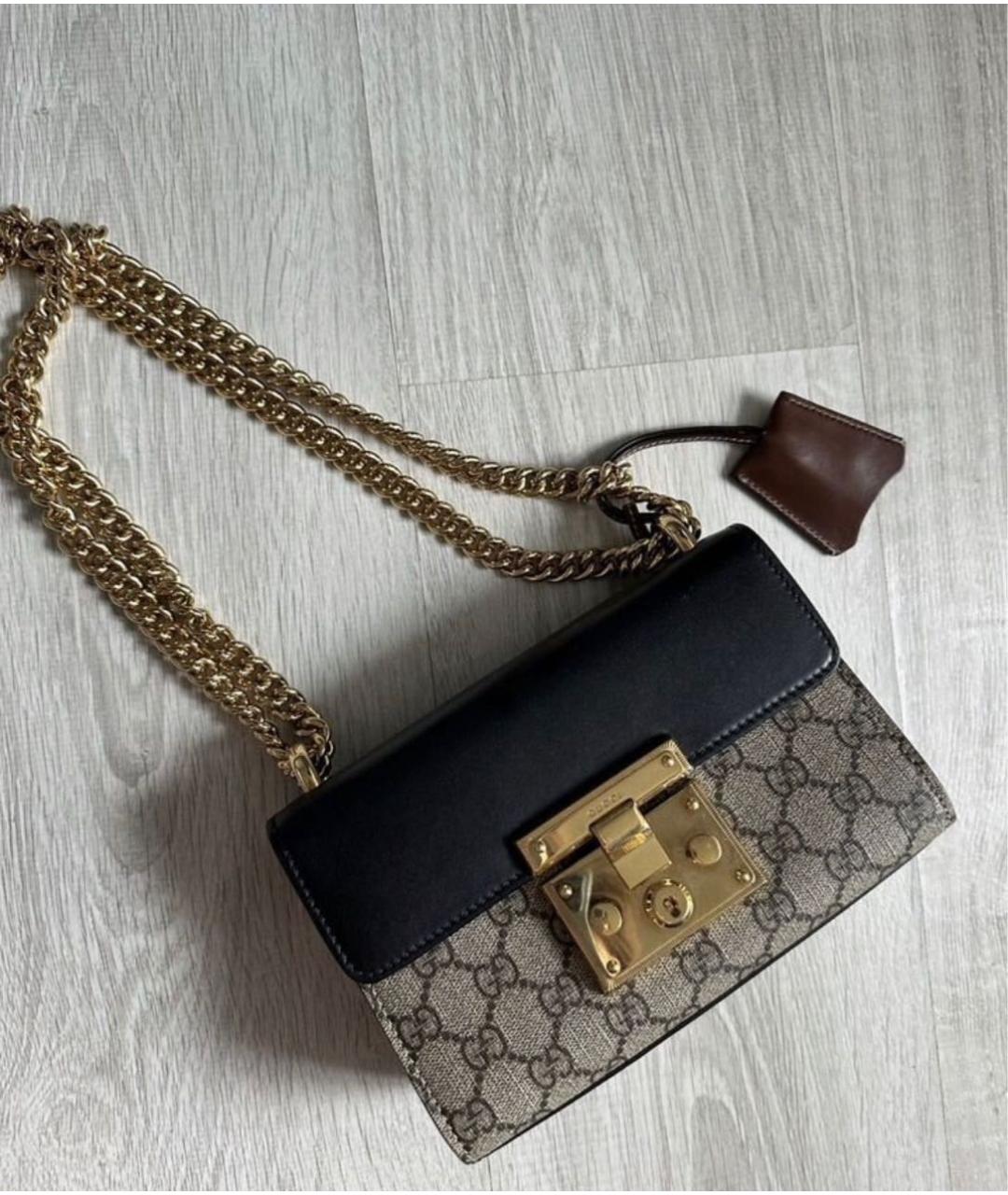 GUCCI Коричневая кожаная сумка через плечо, фото 7