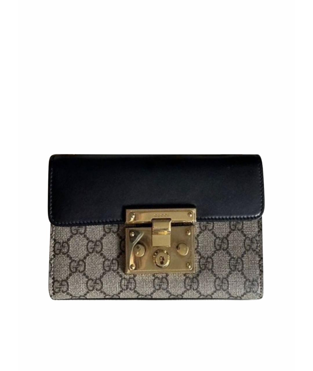 GUCCI Коричневая кожаная сумка через плечо, фото 1