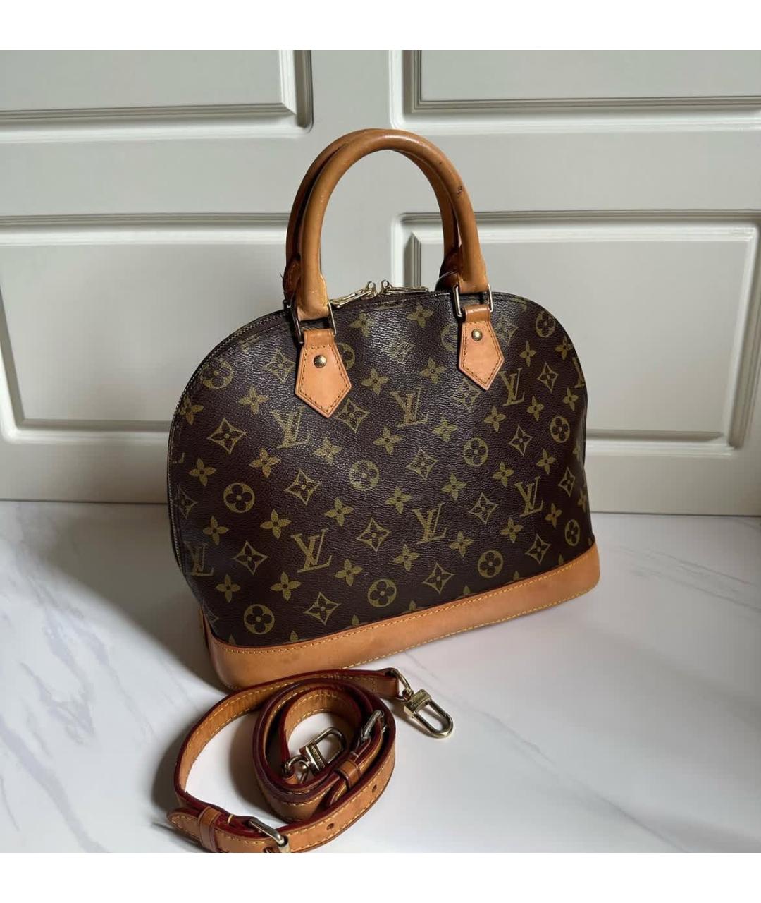 LOUIS VUITTON Коричневая сумка через плечо, фото 2