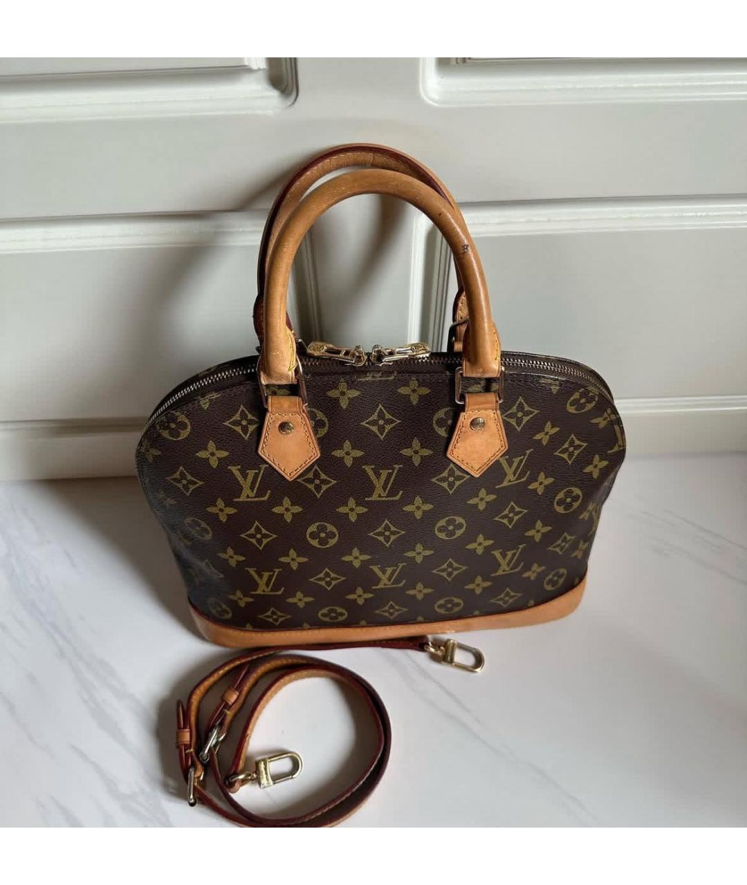LOUIS VUITTON Коричневая сумка через плечо, фото 3