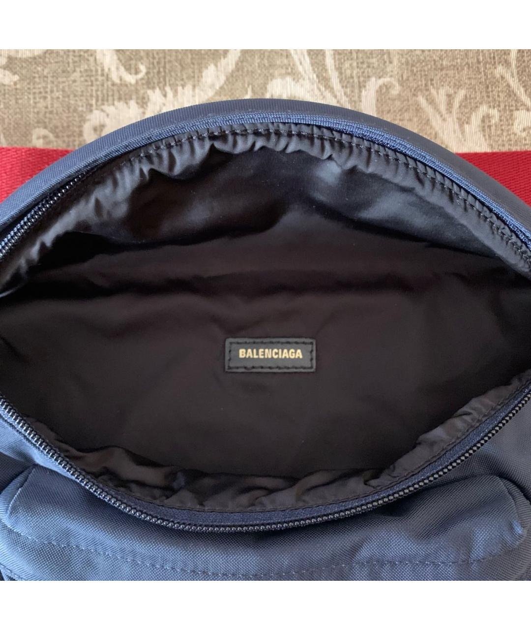 BALENCIAGA Темно-синяя поясная сумка, фото 4