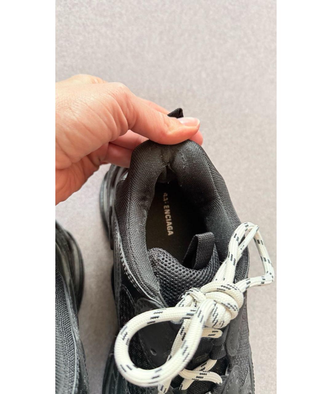 BALENCIAGA Черные текстильные кроссовки, фото 7