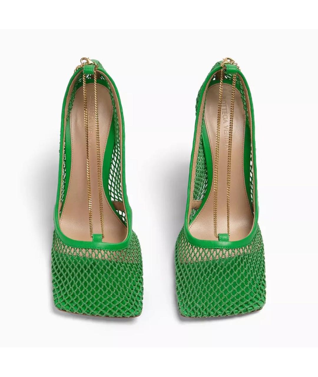 BOTTEGA VENETA Зеленые босоножки, фото 2