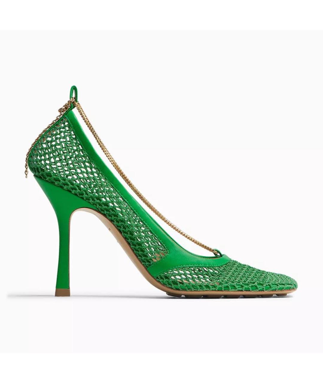 BOTTEGA VENETA Зеленые босоножки, фото 7