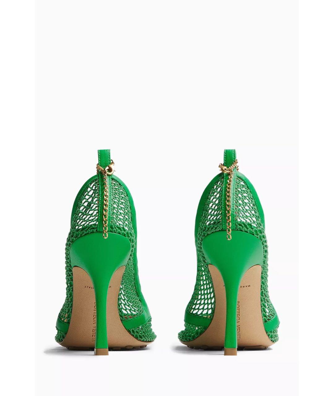BOTTEGA VENETA Зеленые босоножки, фото 4
