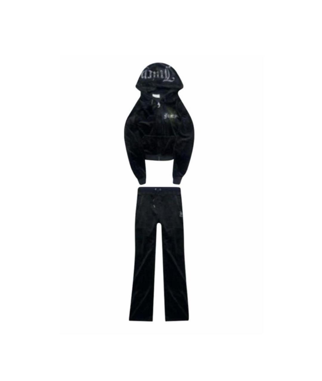 JUICY COUTURE Черный велюровый спортивные костюмы, фото 1