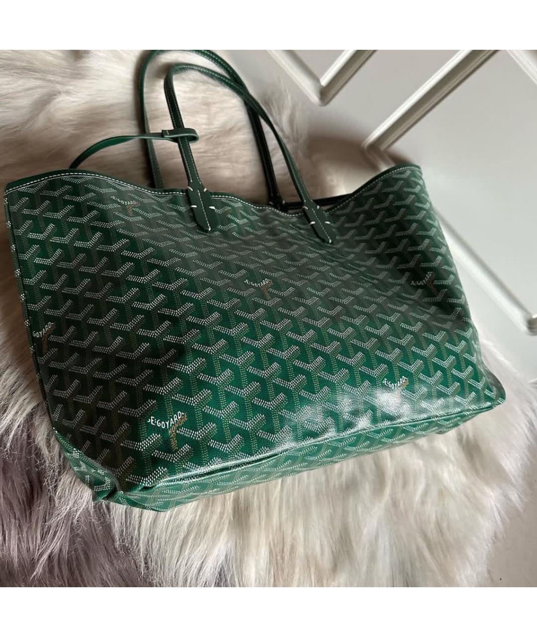 GOYARD Зеленая сумка тоут, фото 4