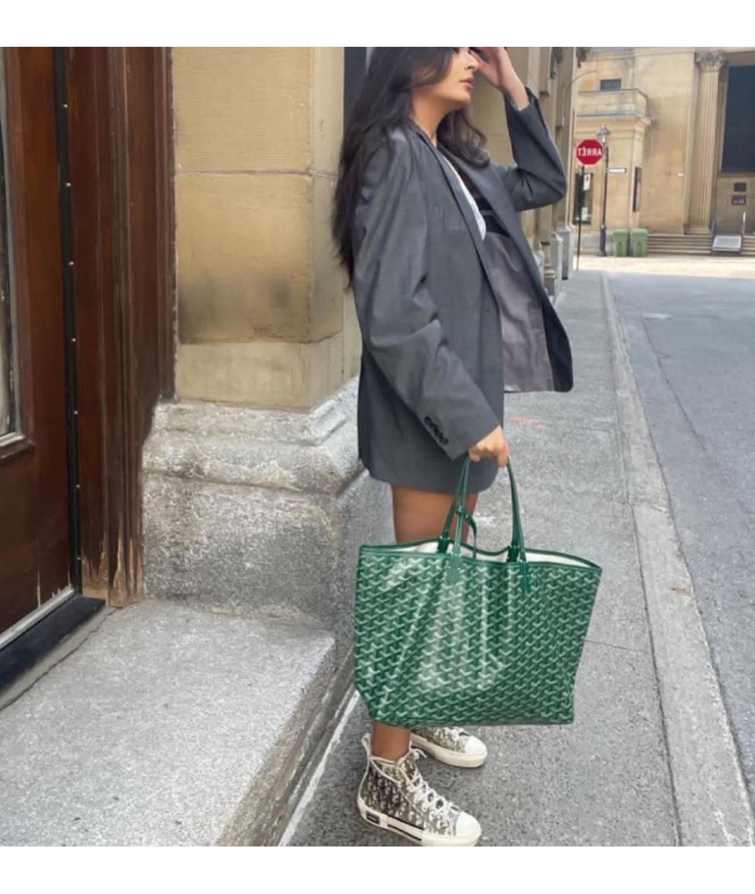 GOYARD Зеленая сумка тоут, фото 2
