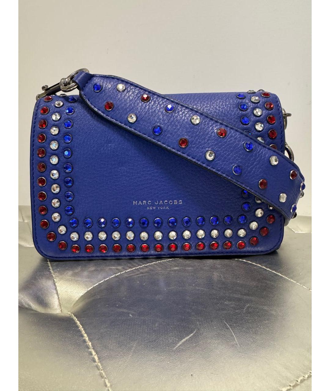 MARC JACOBS Синяя кожаная сумка через плечо, фото 9