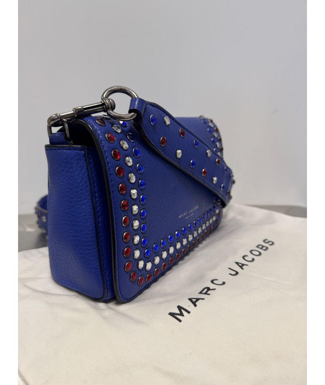 MARC JACOBS Синяя кожаная сумка через плечо, фото 2