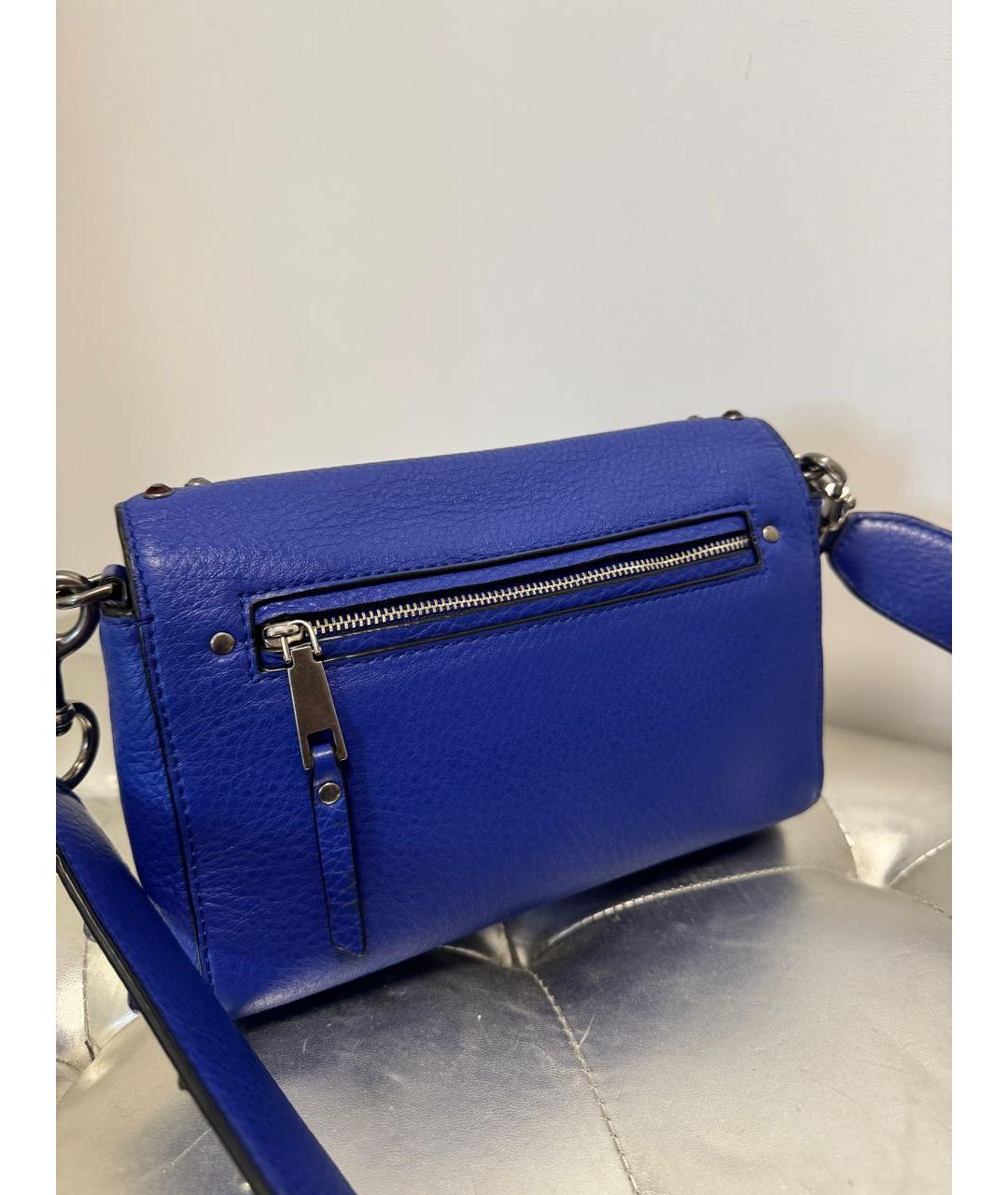 MARC JACOBS Синяя кожаная сумка через плечо, фото 3