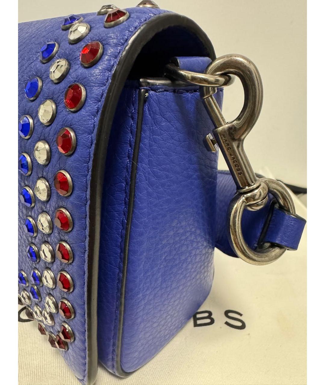 MARC JACOBS Синяя кожаная сумка через плечо, фото 5