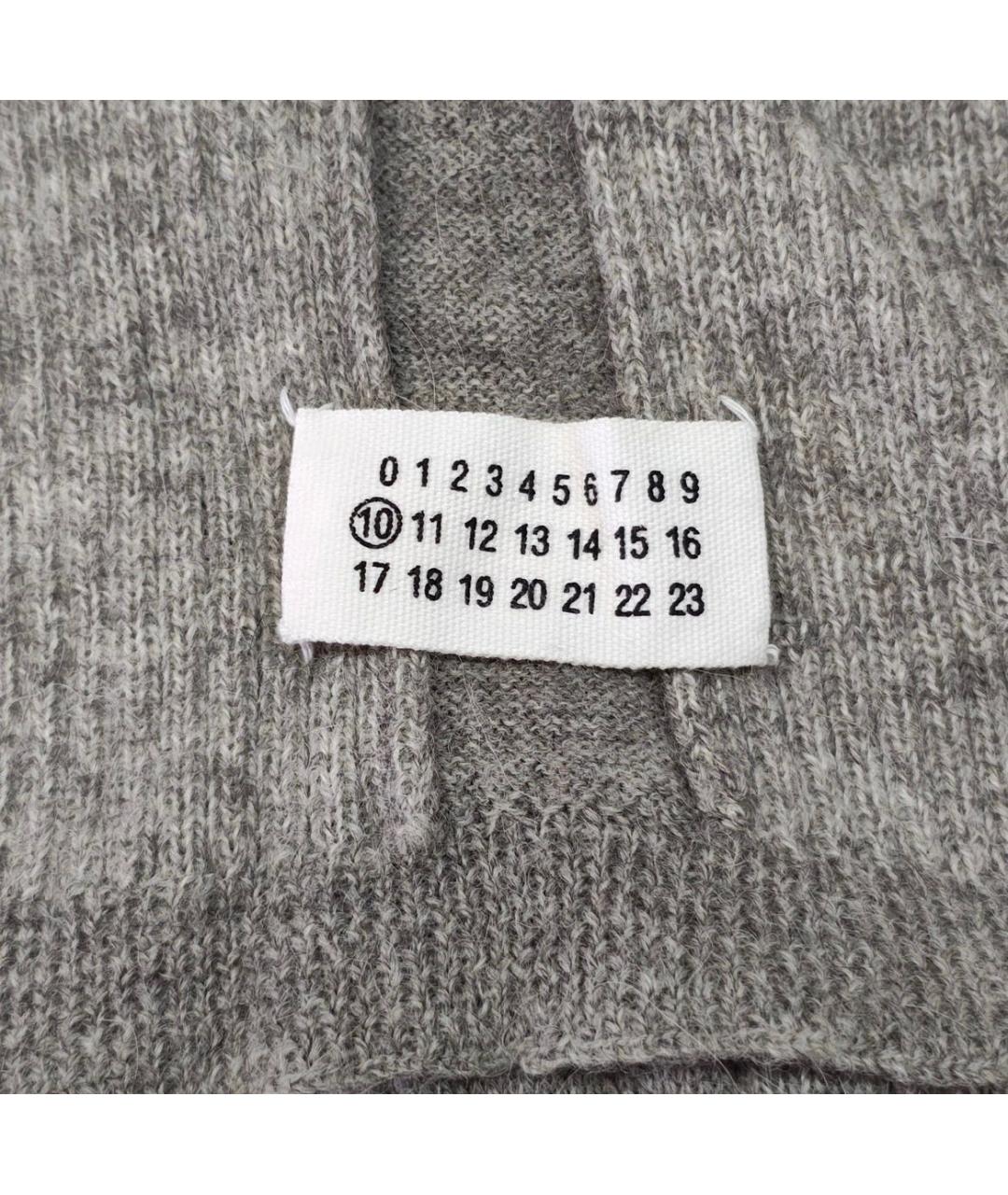 MAISON MARGIELA Серый шарф, фото 3