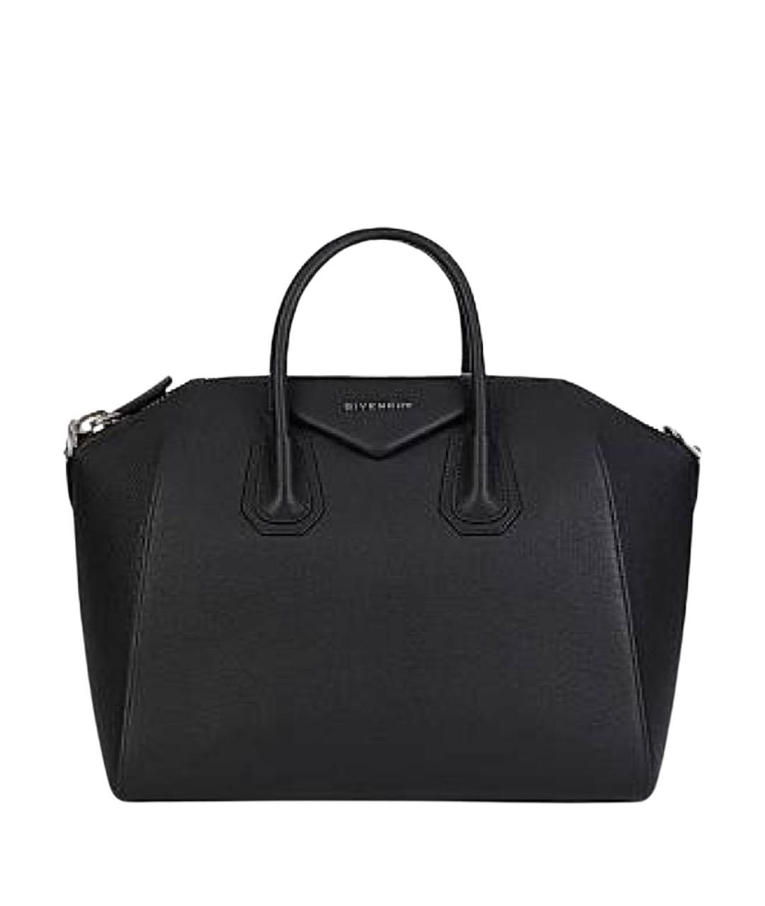 GIVENCHY Черная кожаная сумка с короткими ручками, фото 1
