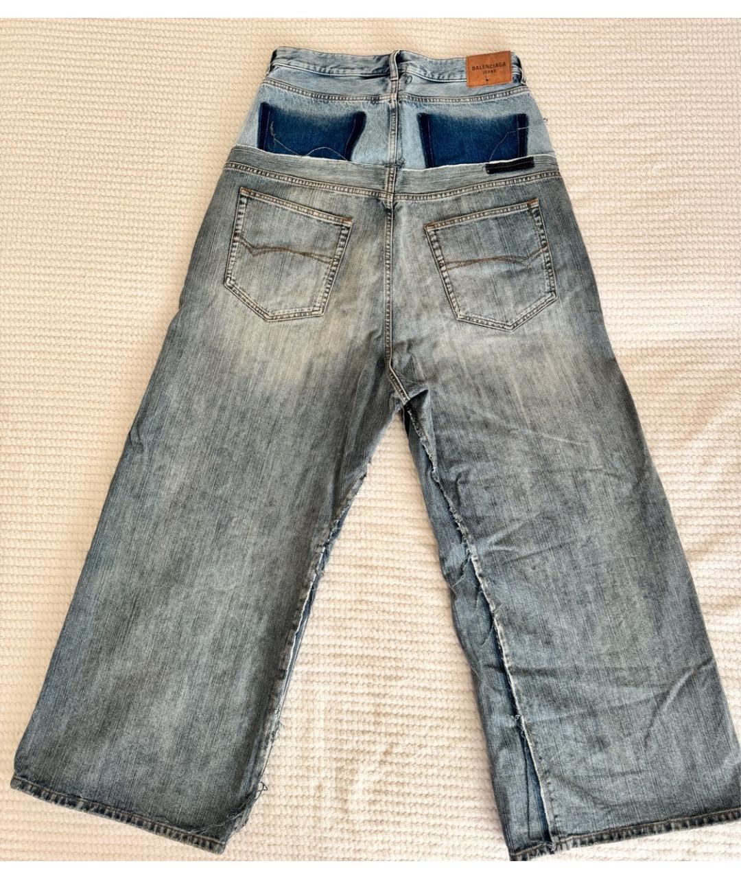 BALENCIAGA Синие хлопковые джинсы, фото 2