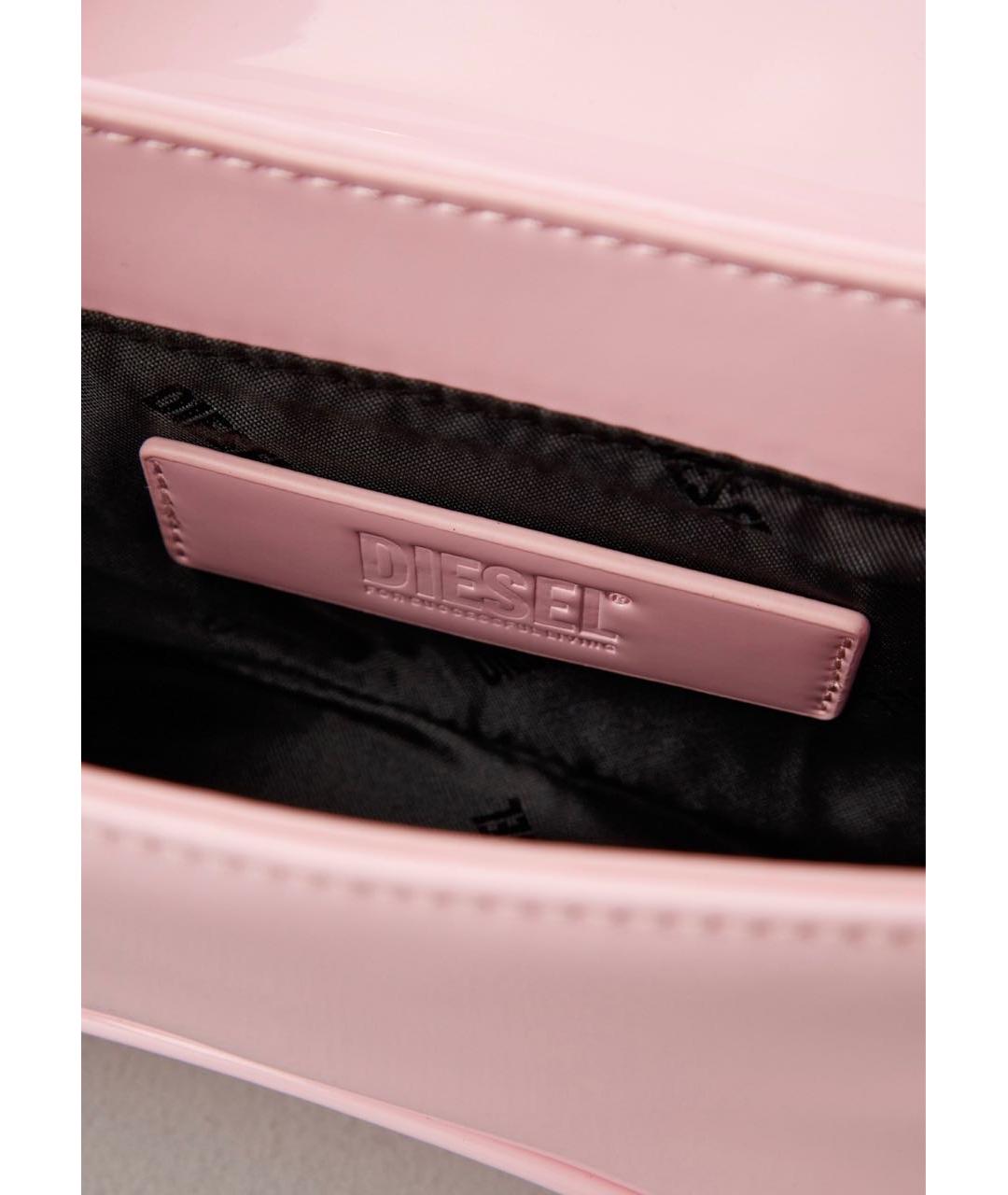DIESEL Розовая сумка через плечо из искусственной кожи, фото 6
