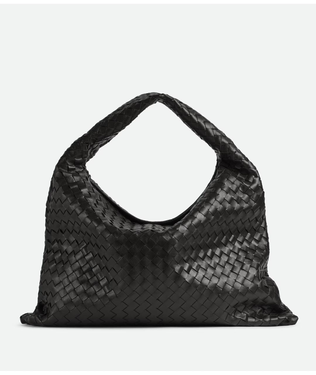 BOTTEGA VENETA Черная кожаная сумка через плечо, фото 7