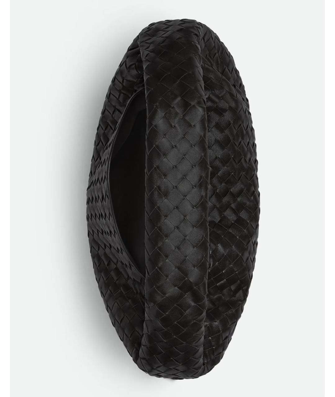 BOTTEGA VENETA Черная кожаная сумка через плечо, фото 2