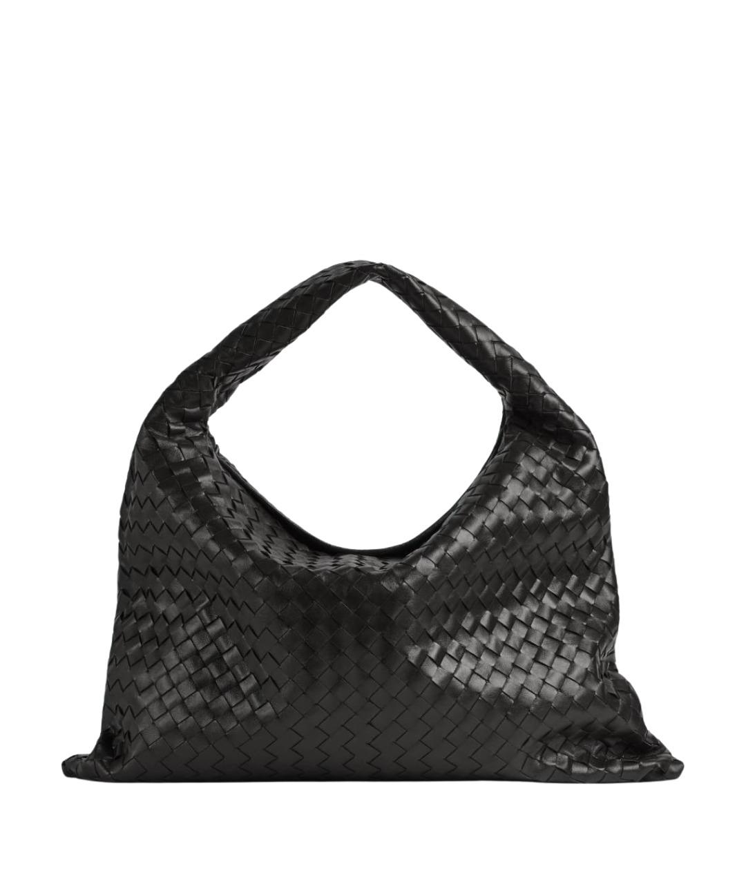 BOTTEGA VENETA Черная кожаная сумка через плечо, фото 1