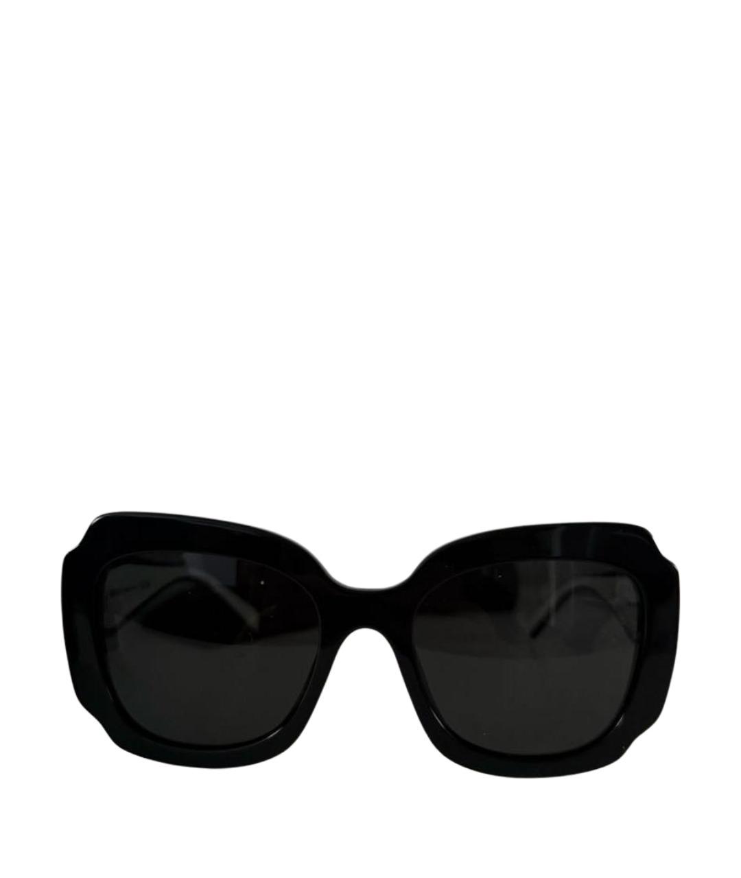 PRADA Черные пластиковые солнцезащитные очки, фото 1