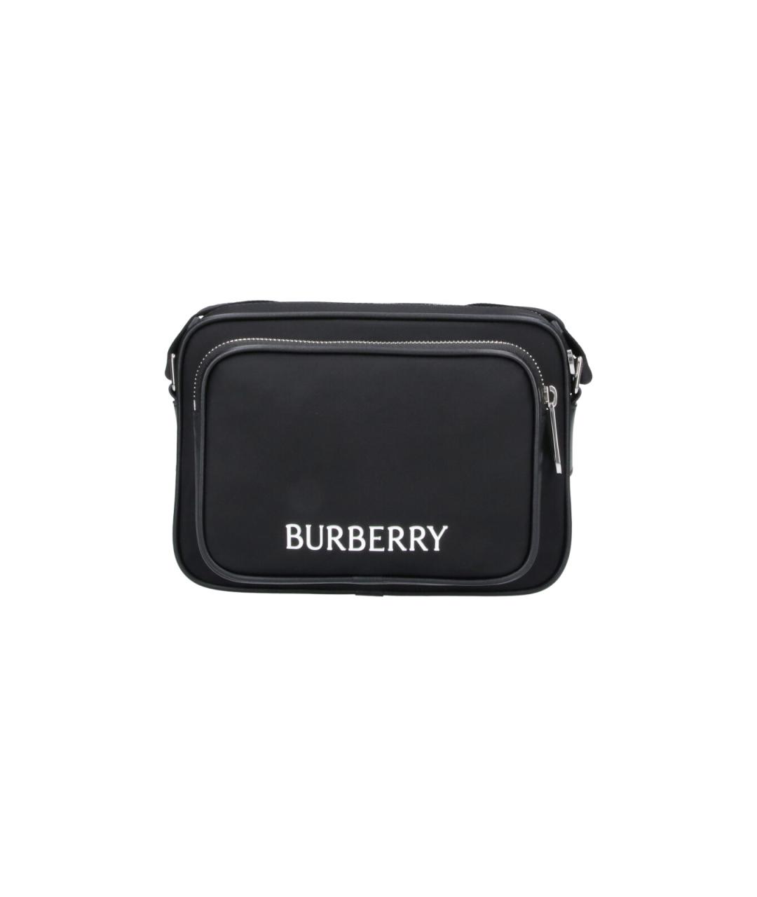BURBERRY Черная синтетическая сумка на плечо, фото 1