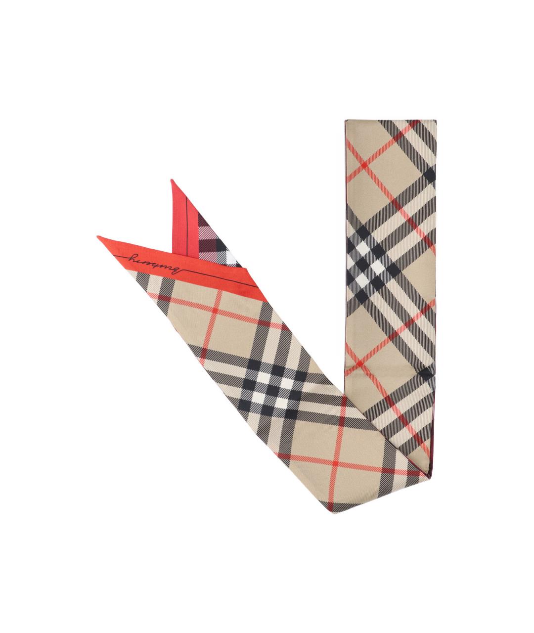 BURBERRY Мульти шелковый шарф, фото 1