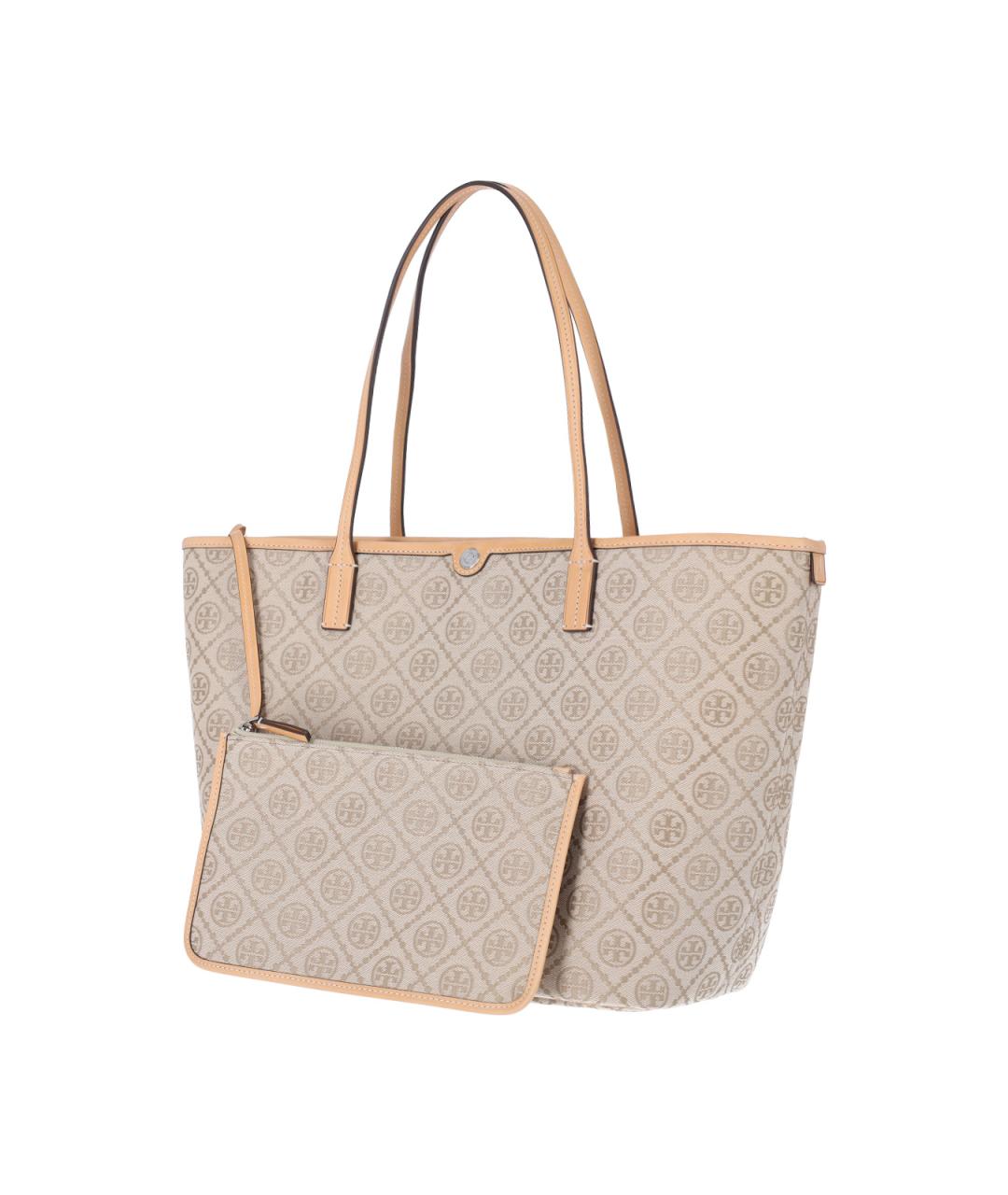 TORY BURCH Белая хлопковая сумка тоут, фото 2