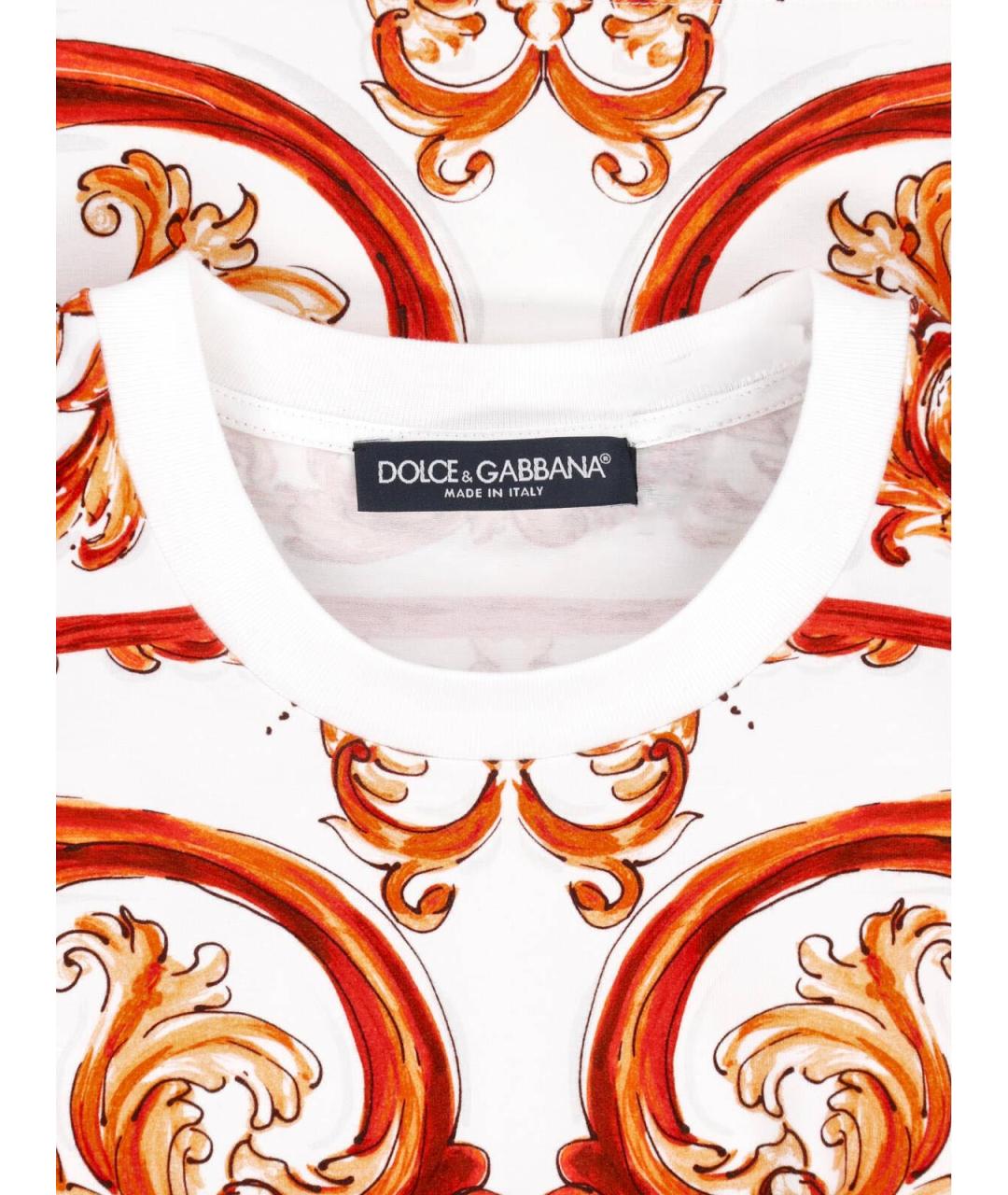 DOLCE&GABBANA Мульти хлопковая футболка, фото 3