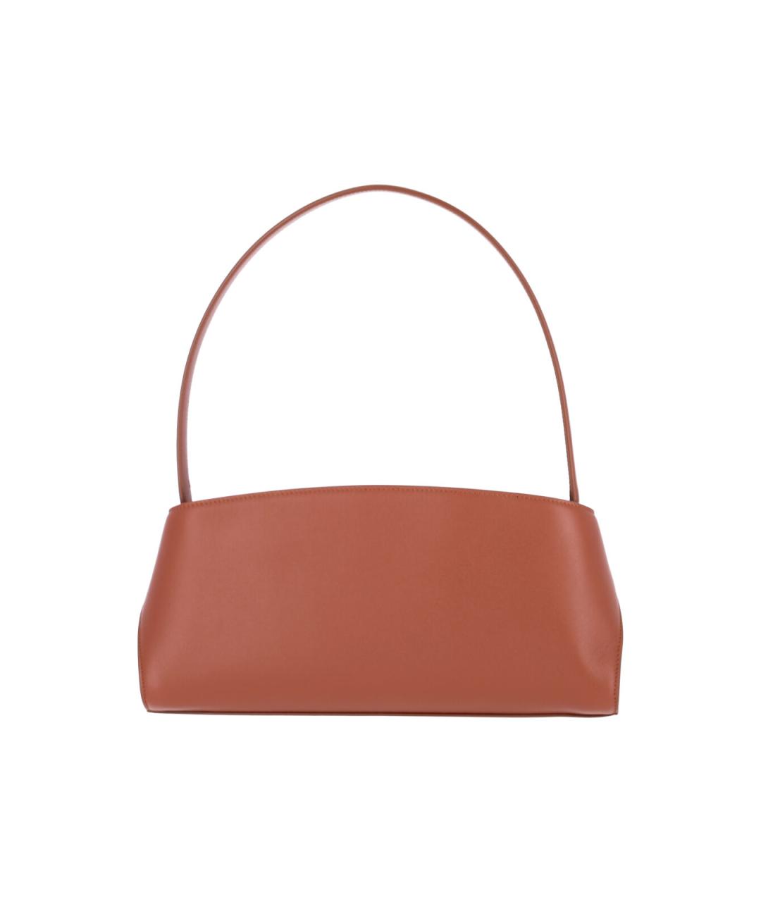 FERRAGAMO Коричневая кожаная сумка через плечо, фото 3