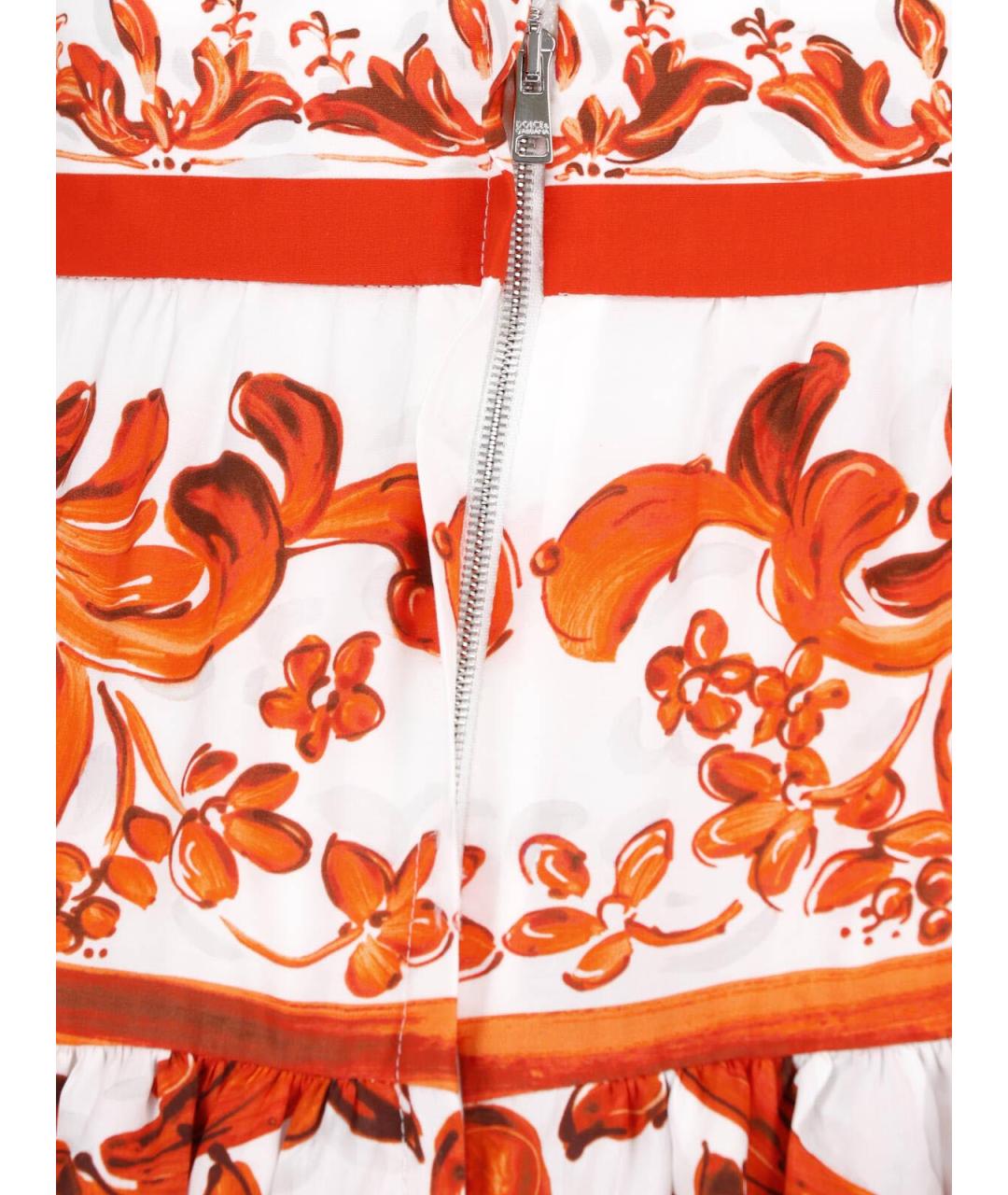 DOLCE&GABBANA Мульти хлопковая юбка макси, фото 5