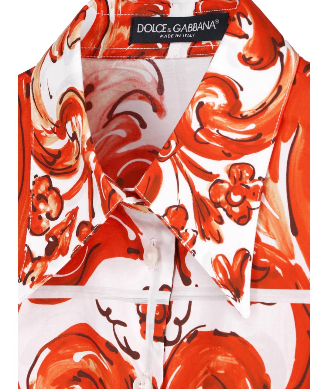 DOLCE&GABBANA Мульти хлопковая рубашка, фото 4