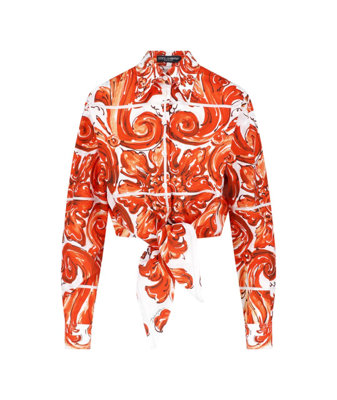 DOLCE&GABBANA Мульти хлопковая рубашка, фото 1