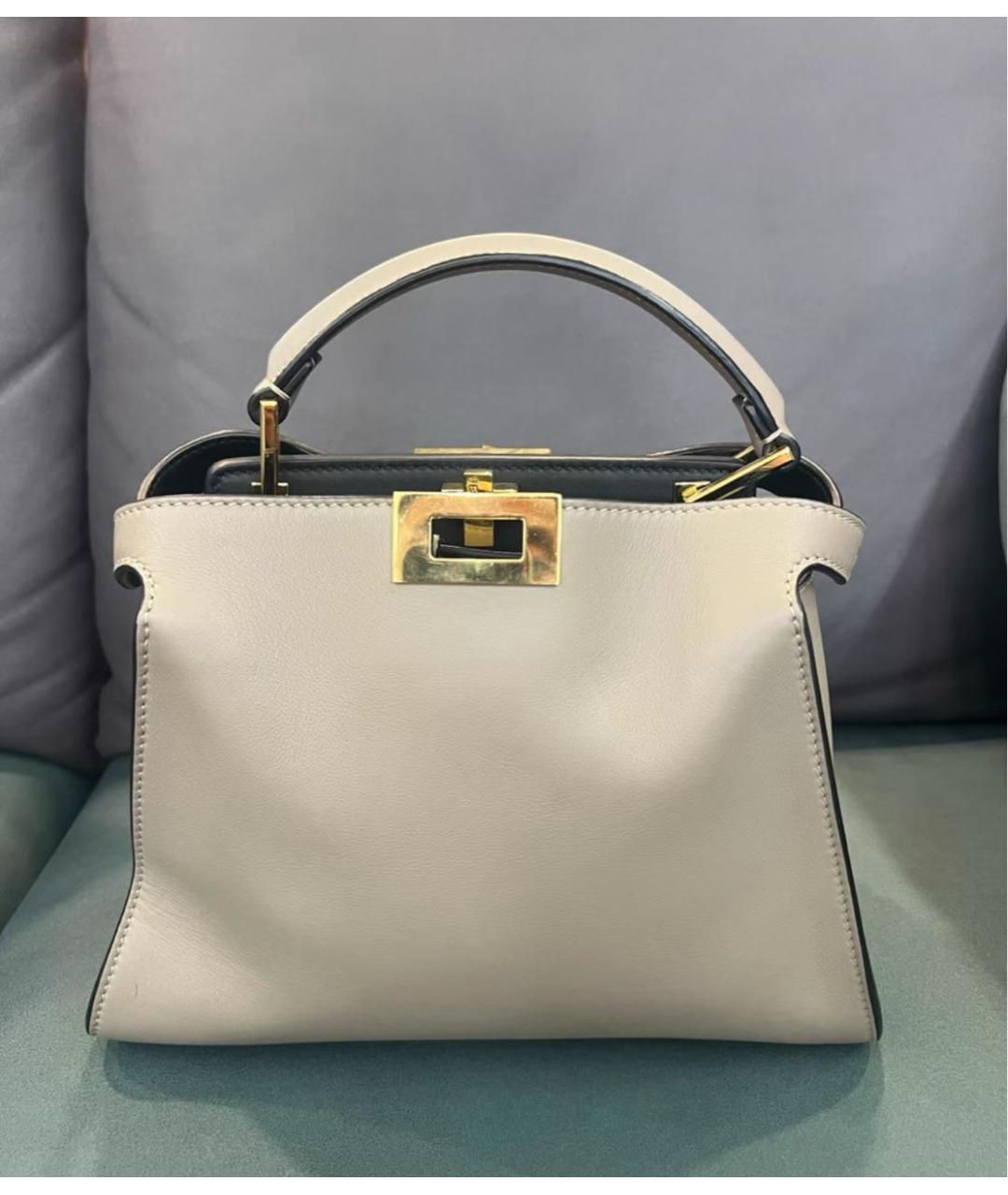 FENDI Белая сумка через плечо, фото 2