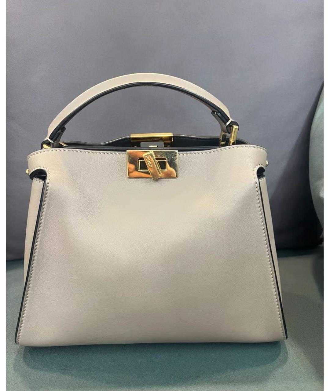 FENDI Белая сумка через плечо, фото 6