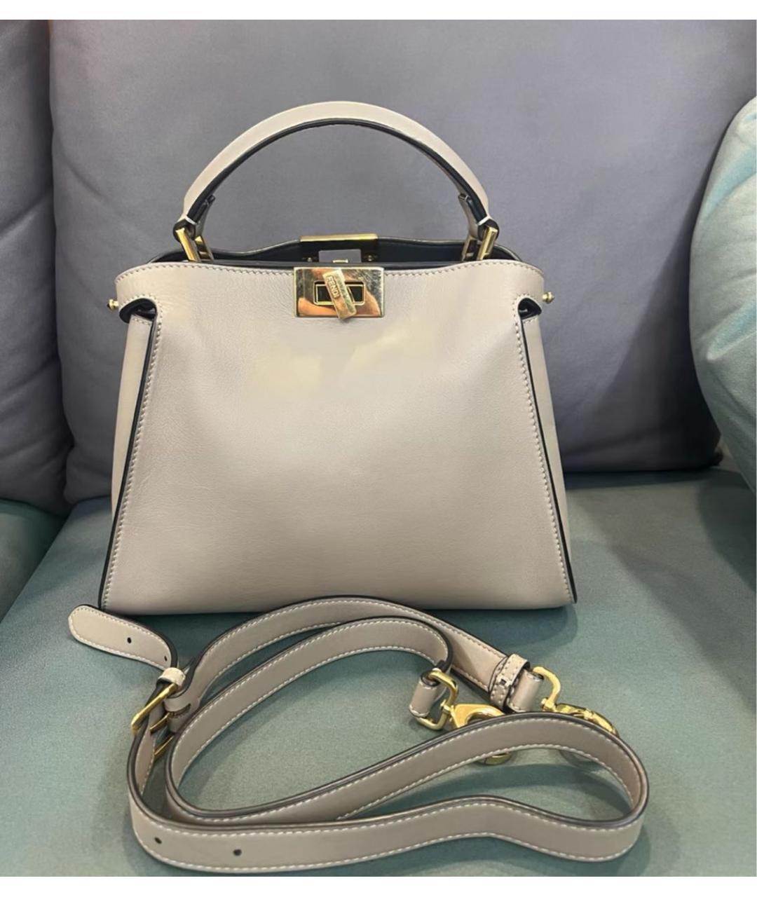 FENDI Белая сумка через плечо, фото 3