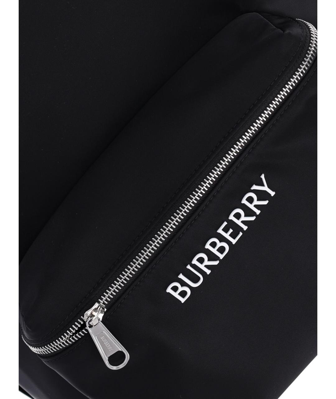 BURBERRY Черный синтетический рюкзак, фото 4