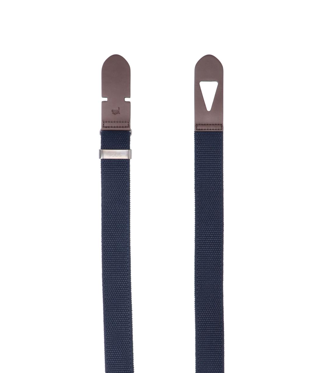 TOD'S Синий полиуретановый ремень, фото 2