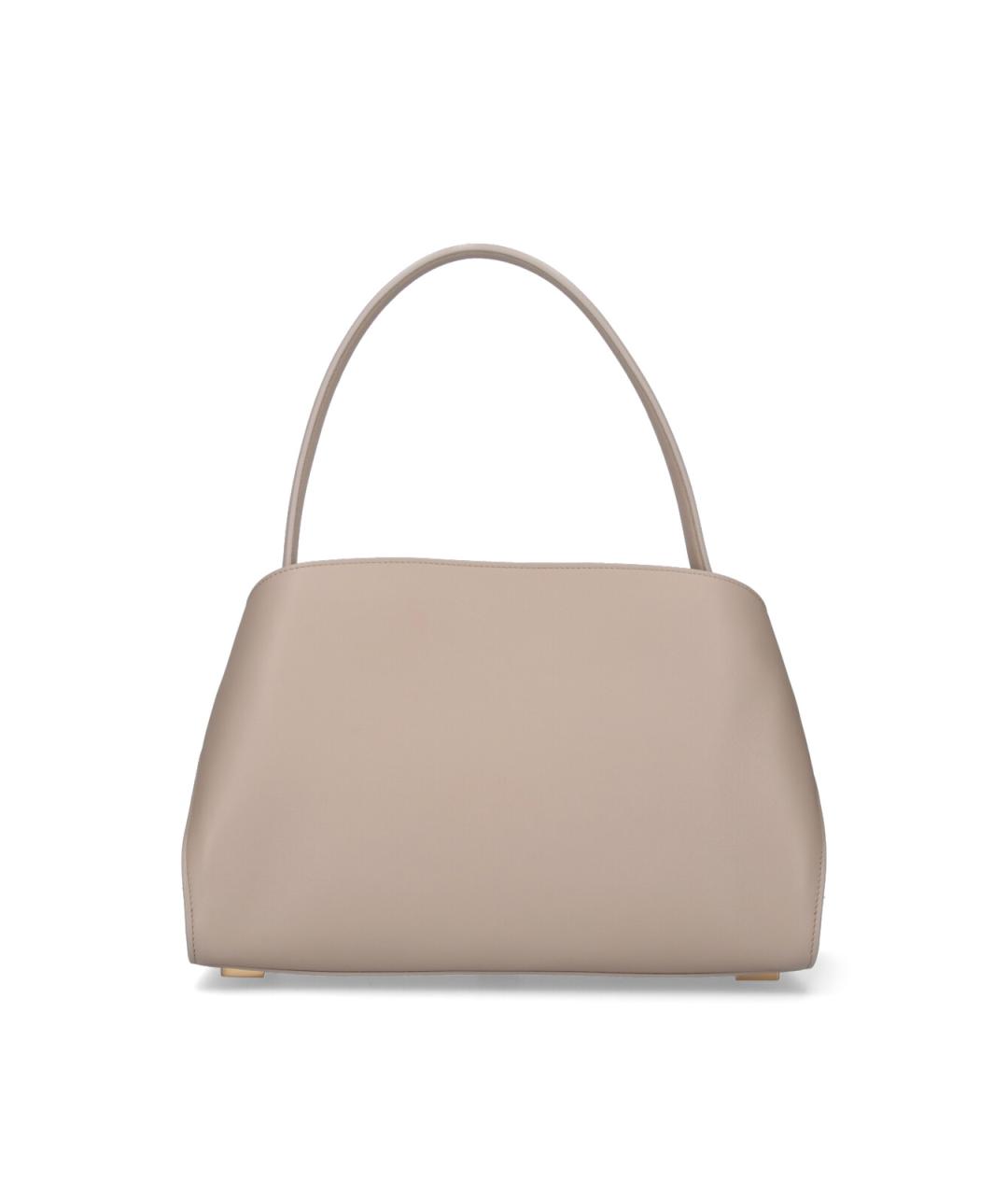 FERRAGAMO Бежевая кожаная сумка тоут, фото 3