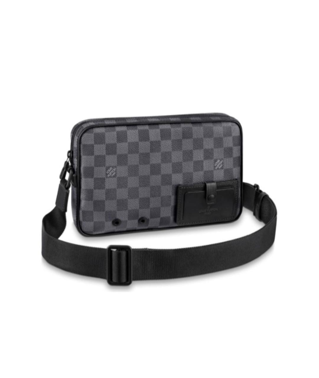 LOUIS VUITTON Черная сумка на плечо, фото 6
