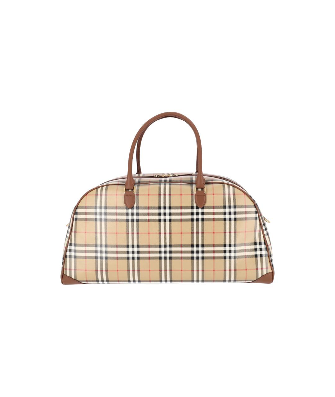 BURBERRY Бежевая хлопковая сумка тоут, фото 3