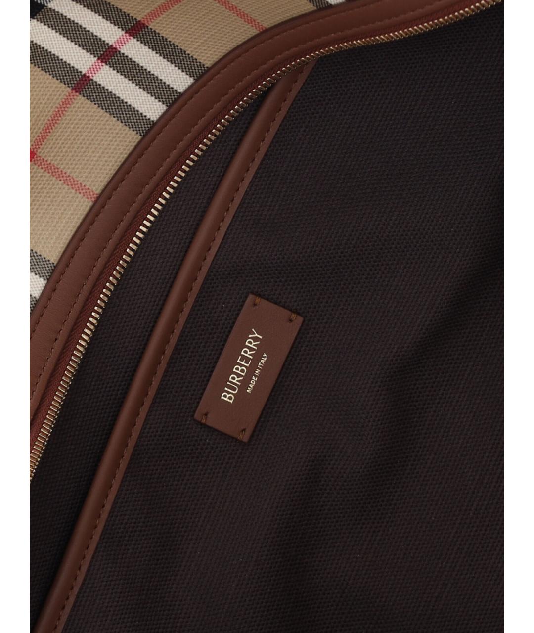 BURBERRY Бежевая хлопковая сумка тоут, фото 4