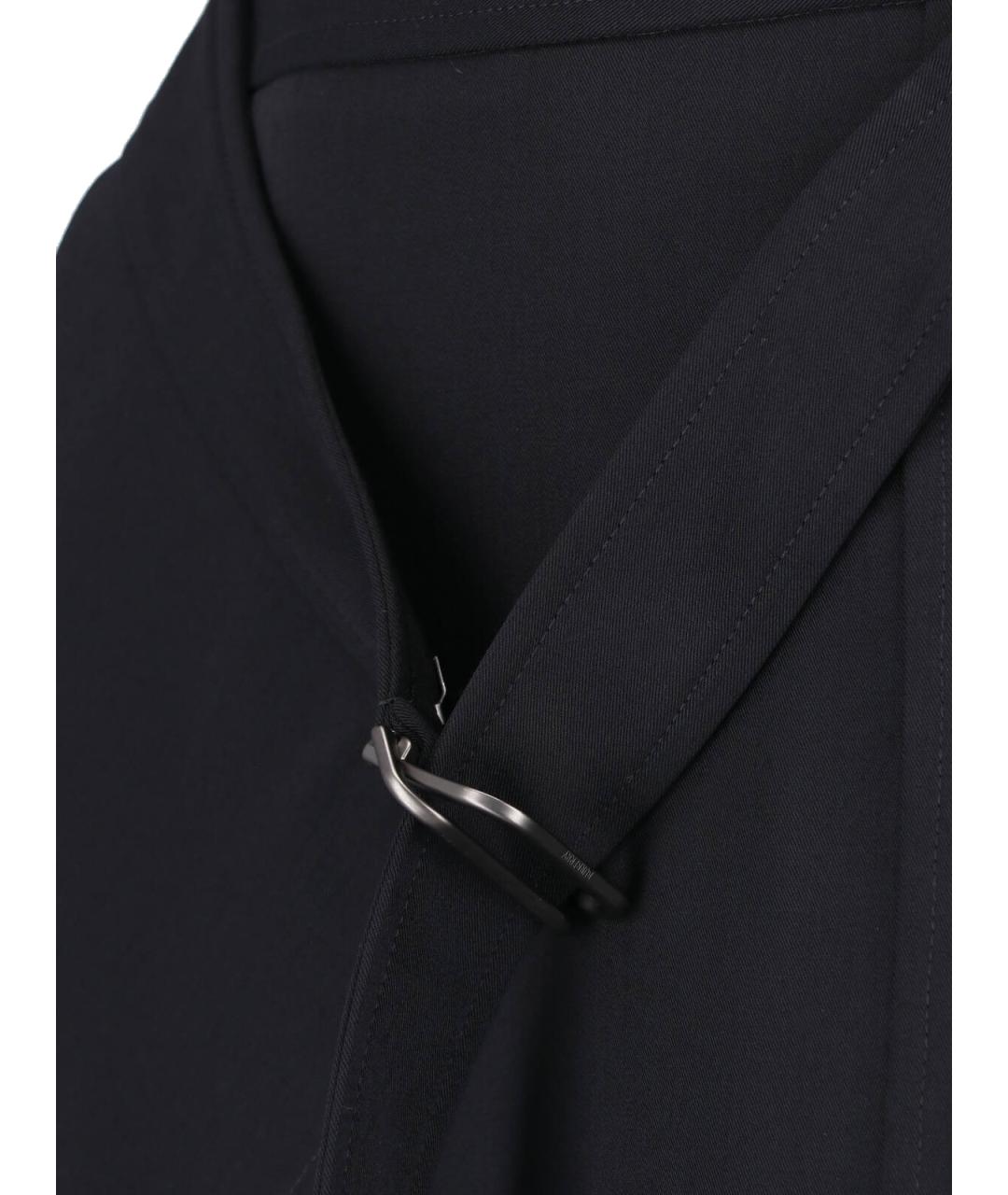 BURBERRY Черная шерстяная юбка макси, фото 5