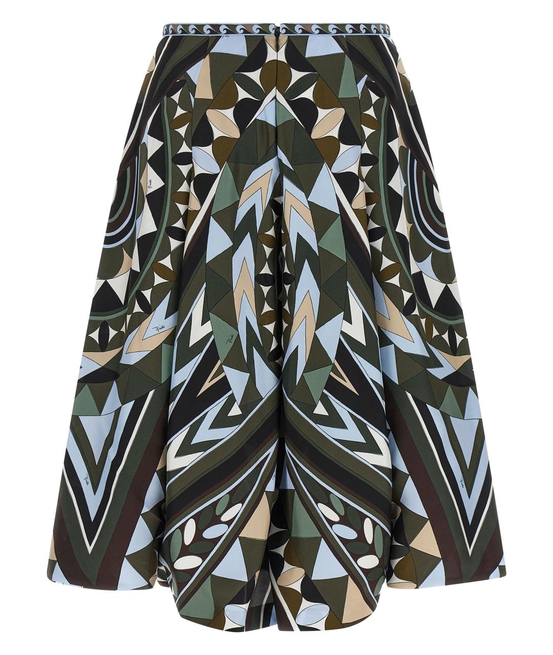 EMILIO PUCCI Мульти шелковые брюки широкие, фото 2