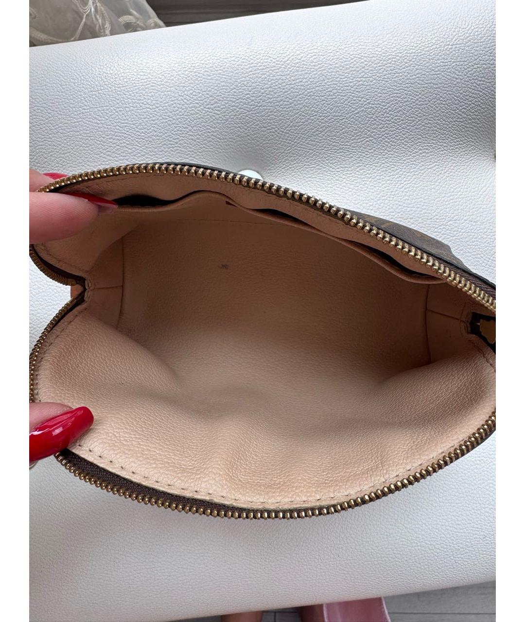 LOUIS VUITTON Коричневая косметичка, фото 8