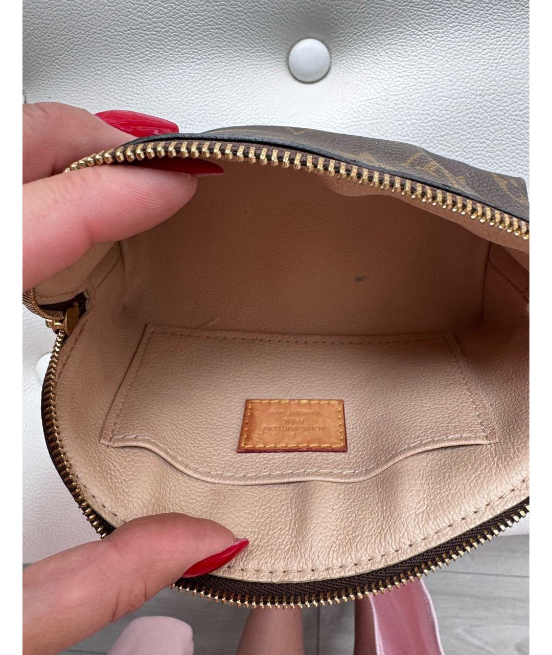 LOUIS VUITTON Коричневая косметичка, фото 6